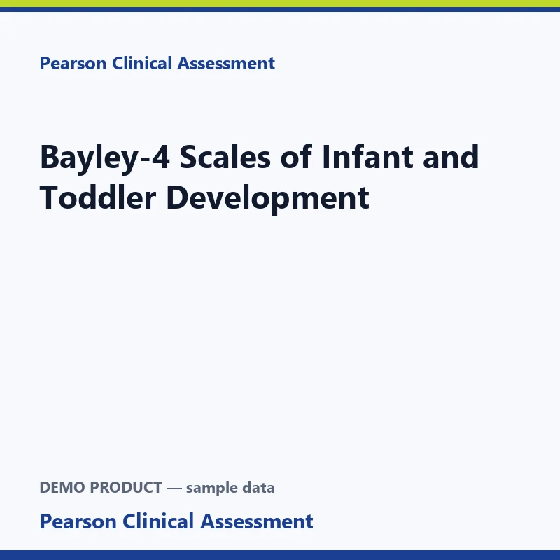 Bayley-4 Scales of Infant and Toddler Development