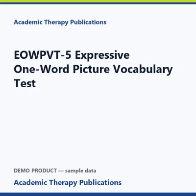 EOWPVT-5 Expressive One-Word Picture Vocabulary Test