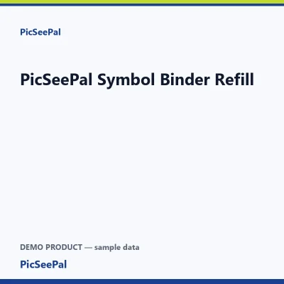 PicSeePal Symbol Binder Refill